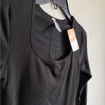 NWT Popilush Black Built in Shapewear Slimming Ribbed Lounge Dress Women L Sleek Size L Photo 1