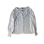 Paige Silk Blend Dionna Ruffled Button-Front Blouse Photo 7
