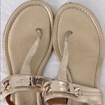 Coach  Caterine Gold Leather Chainlink Sandals 7.5 Photo 9