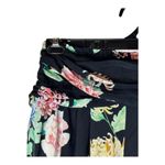 ZARA  Shorts Women Medium Black Floral Print‎ Pull On Whimsigoth Boho Cottagecore Photo 4