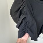 On Twelfth  Black Ruffle Sleeve Cropped Top Size Small Photo 4