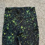Lululemon  black & yellow dot leggings size 6 Photo 2