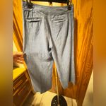 Elevenses Anthropologie  Wide Leg Linen Denim Blend Pants Size 2 Photo 9
