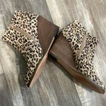 Sole Society  Patsy Leopard Print Leather Side Zip Wedge Ankle Booties size 8 Photo 5