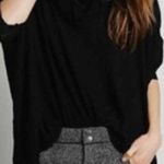 Free People The  Beach Black World Traveler Cowl Neck Sweater Photo 0