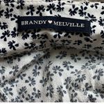 Brandy Melville  Genevieve Black and White Floral Wrap Skirt Photo 11