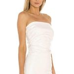 Amanda Uprichard X REVOLVE Palma Leather Tube Top in Cream Photo 1