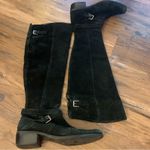 Schutz  Over The Knee Suede Black Boots Size 37 7 Photo 10