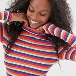 Urban Outfitters UO Amelie Striped Turtleneck Top Photo 0