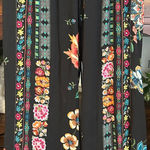 Johnny Was Women's Floral Print Drawstring Wide Leg Pants Size S Photo 0