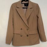 7 For All Mankind Double-Breasted Camel Blazer – Rare find ! Women’s Size Small Photo 13