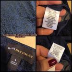 Dana Buchman DARK BLUE & BLACK BROCADE STRAIGHT LEG ANKLE LENGTH TROUSERS (4) Photo 6