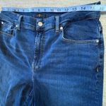 7 For All Mankind The Modern Straight Jeans Women 31x25 Raw Hem Cropped (cut) Photo 5