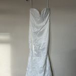 House Of CB HOUSE‎ OF CB 'Giselle' Ivory Satin Strapless Bridal Gown NWOT size L Photo 2