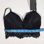 Frederick's of Hollywood Finley Lace Bralette Black S NWT Photo 6
