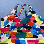 Yonique Womens Plus Size 18W Colorful Tankini Swimsuit Set With Black High Photo 1