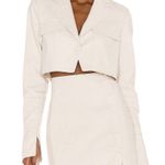 Camila Coelho Revolve -  Tessa Crop Blazer in Beige Photo 6