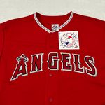 Majestic Vintage Los Angeles Angels LA Anaheim Red Baseball Jersey size XL Photo 2