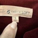 Lou & grey  Loft Velour Jumpsuit Size Small Holiday Festive Comfy Velvet Photo 1