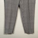 Hugo Boss Women 12 Black White Houndstooth Torominala Glen Plaid Ankle Trousers Photo 1