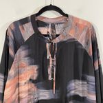 Seven 7 X Melissa McCarthy Marble Print Front Pockets Tunic Blouse Size 1X Photo 1