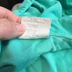 Vintage Allendale 1/2 Zip Fleece Nightgown Robe Size M Tie Back Belt Teal Green Size M Photo 6