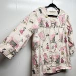 Women's Art to Wear 3/4 Sleeve Button Front Shacket Size Large Side Pockets Pink Photo 3