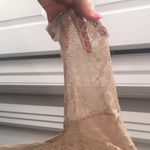 Delia's dELiA*s Beige Sheer Lace Top Photo 2