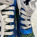 Jeffrey Campbell JC Play by Blue Green Glitter Platform Heels Size 8 Photo 7