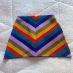 Rokoko Rainbow Stripe Knitted Mini Skirt Photo 1