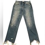 Pistola REVOLVE DISTRESSED DESTROYED BUTTON FLY BLUE JEANS RAW EDGE HEM 25 Photo 0