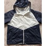 Columbia  Women's Full Zip Windbreaker Lined Jacket Hooded Black/White Size M Photo 1