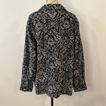 Denim & Co | d & co stretch corduroy jacket damask print L Black Size L Photo 2