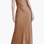 L'Agence Arianne Cowl Neck Silk Maxi Saddle Dress 14 Photo 0