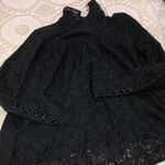 Tracy Reese New York size 4 black lacey boho top Photo 8