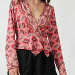 Free People New!  Falling For You Top / Hibiscus Combo Size Medium Photo 0