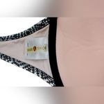 Shade & Shore  Black White Geometric Lightly Padded Bra Bikini Swim Top 34C Beach Photo 3