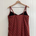 LANDS END Chlorine Resistant Sweetheart Swim Dress One Piece Swimsuit Size 18 Red Photo 6
