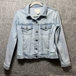 Sky And Sparrow Denim Jacket Womens‎ Medium Blue Light Wash Button Up Photo 7