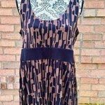 Michael Kors EUC Sleeveless Black Brown Dress Size Petite Large PL Photo 0