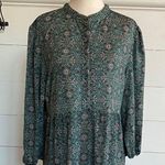 Max Studio Green Maxi Boho Fairy Cottage Evergreen Dress Large - NWOT Photo 4