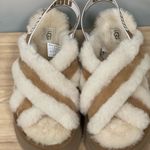 UGG  Cream and Tan Platform Sandals Photo 1