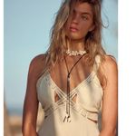 Free People Katie Leather Shell Choker NWT Layered Necklace Beach Bohemian Surf Photo 10