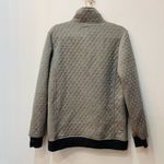 Simply Southern  Tried and True Gray Quilted Puffer Pullover Women's Small Photo 3