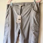 Eileen Fisher  Skinny Ankle Cargo Pants Smoke Gray Size 16 NWT Photo 3