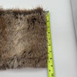 Michael Stars  Faux Fur Multi Tone Tan Brown Neck Wrap Scarf Photo 7