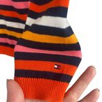 Tommy Hilfiger Orange Multicolor Cotton Long Sleeve Pullover Sweater Women Sz XS Photo 4