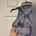 Lululemon Swiftly Tech High Neck Blue Tie-Dye Striped Racerback Tank Top Photo 6