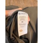 Athleta  Nolita Wide Leg Olive Green Track Pants Athletic Side Stripe Women Sz 24 Photo 5