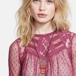 Free People Modern Romance Lace Peplum Top Sz XS Photo 4